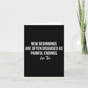 Lao Tzu New Beginnings Quote Card