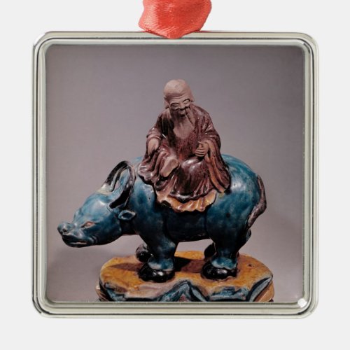 Lao_Tzu  on his Buffalo Qing dynasty Metal Ornament