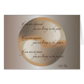 Lao Tzu Peace (Front Horizontal)