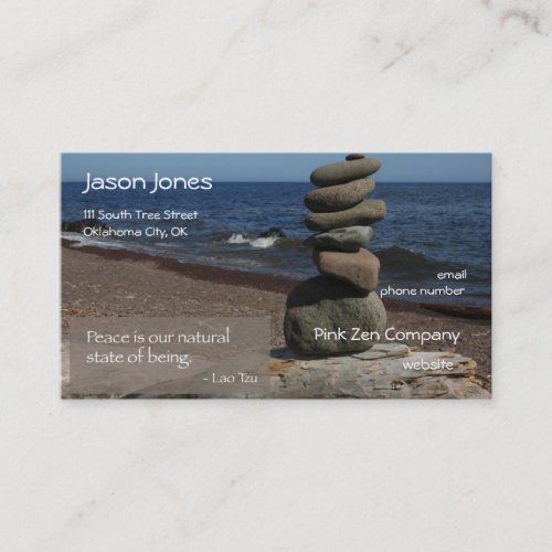 Lao Tzu Quote Business Card
