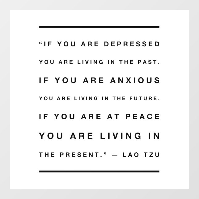 Lao Tzu Quote Wall Decal (Front)