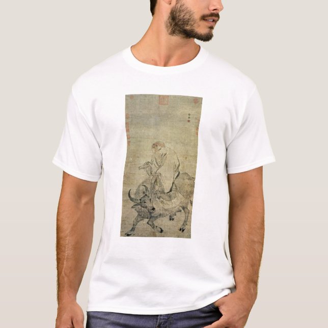 Lao-tzu  riding his ox, Chinese, Ming Dynasty T-Shirt (Front)
