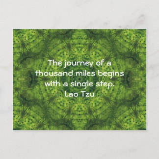 Lao Tzu Wisdom Motivational Quotation Saying Postcard