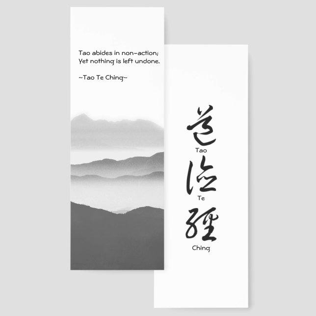 Lao Tzu Wisdom ©Photographic Art  Bookmarks (Front & Back)