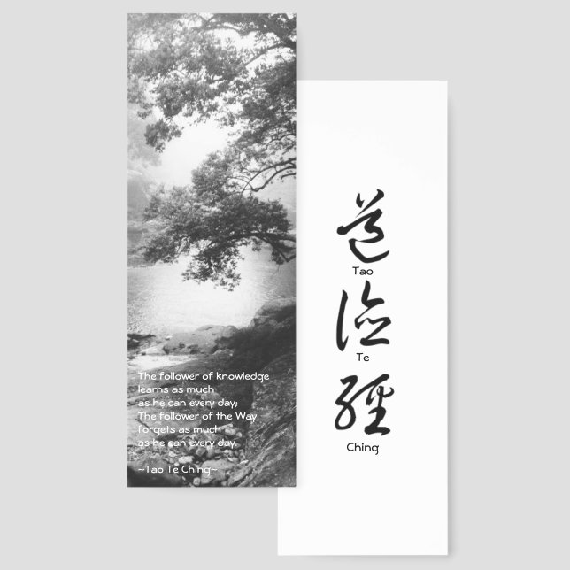 Lao Tzu Wisdom ©Photographic Art Bookmarks (Front & Back)