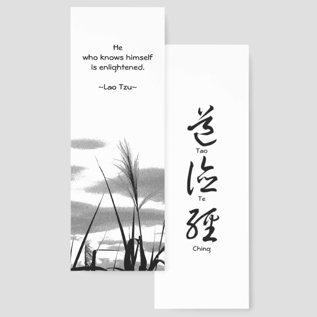 Lao Tzu Wisdom ©Photographic Art Bookmarks (Front & Back)