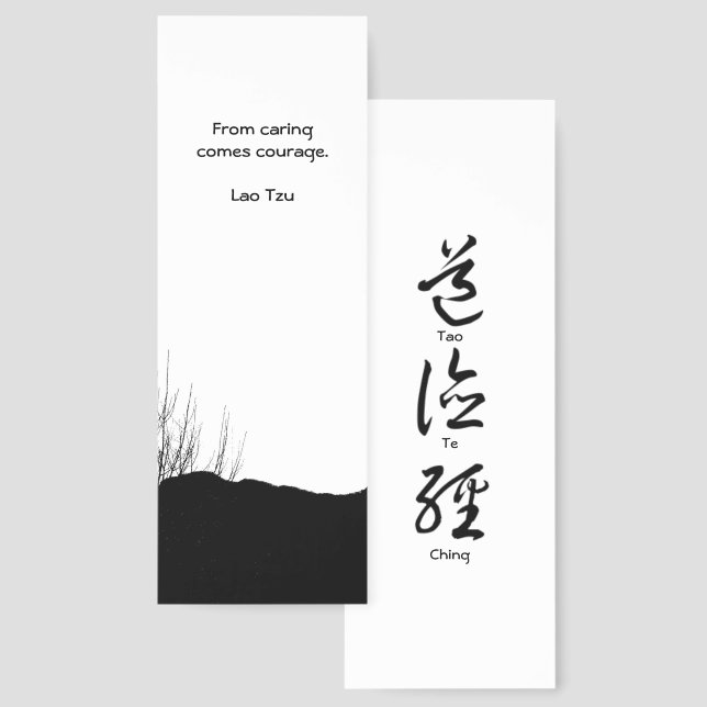  Lao Tzu Wisdom ©Photographic Art Bookmarks (Front & Back)