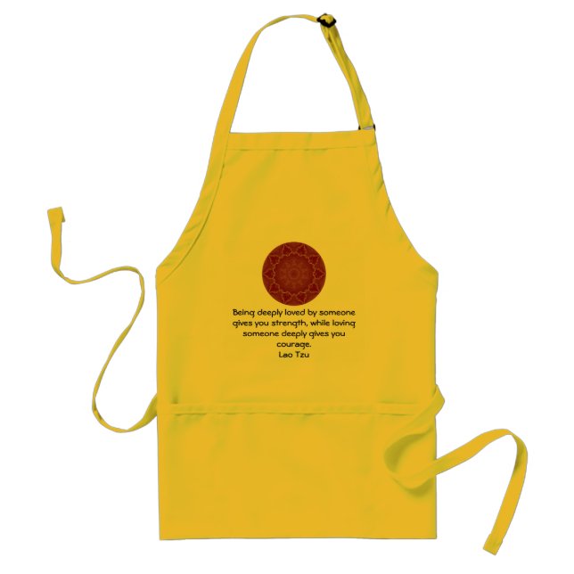 Lao Tzu Wisdom Quotation Saying Adult Apron (Front)