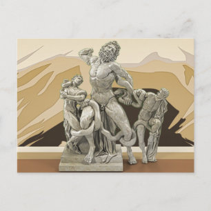 Laocoon and His Sons Ancient Sculpture Postcard