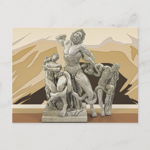 Laocoon and His Sons Ancient Sculpture Postcard