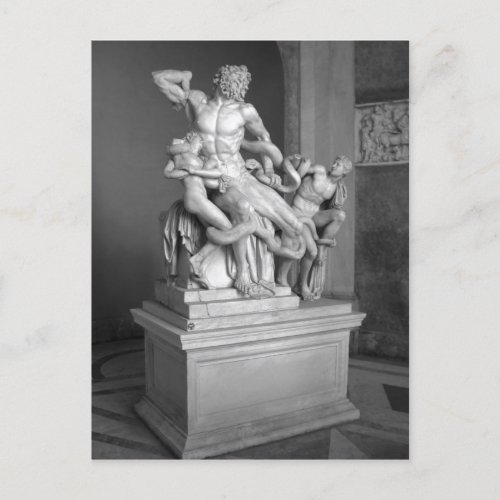 Laocoon Sculpture in the Vatican Museum Rome Pic Postcard