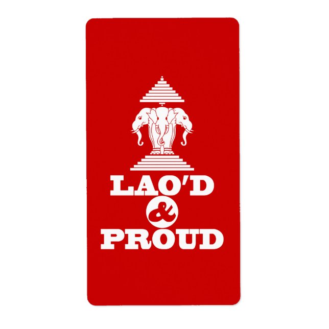LAO'D & PROUD LABEL (Front)