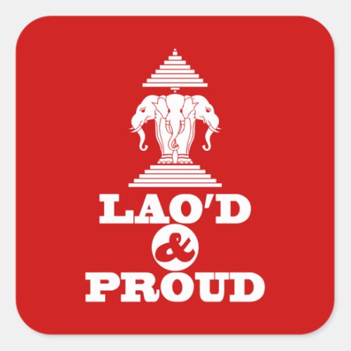 LAOD  PROUD SQUARE STICKER