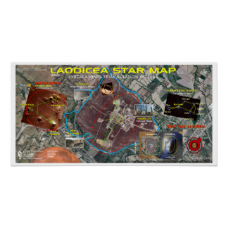 Laodicea Orion Star Map Poster