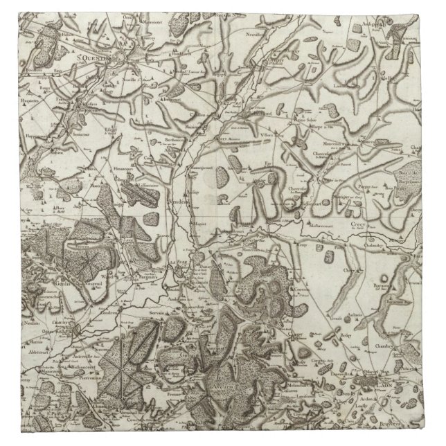 Laon, Noyon Cloth Napkin (Front)