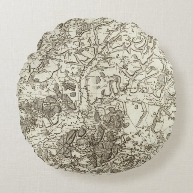 Laon, Noyon Round Pillow (Front)