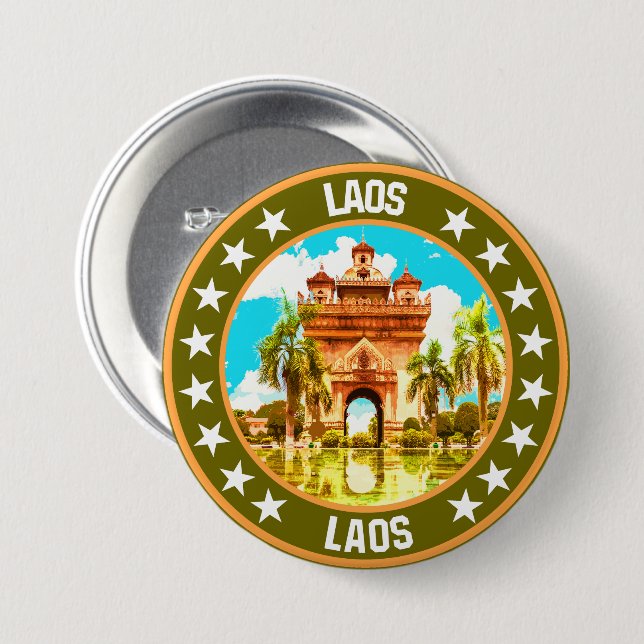 Laos                                               button (Front & Back)