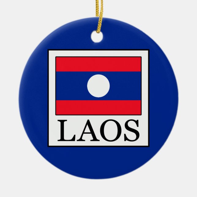 Laos Ceramic Ornament (Front)