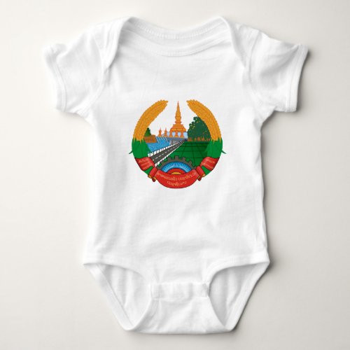 laos emblem baby bodysuit