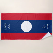 Laos Flag and Text, Home