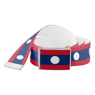 Laos Flag Belt
