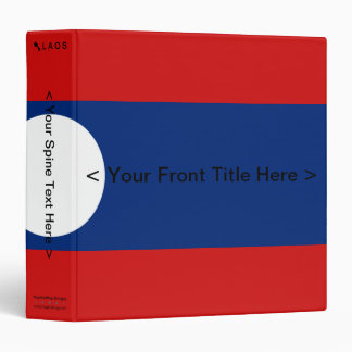 Laos Flag Binder