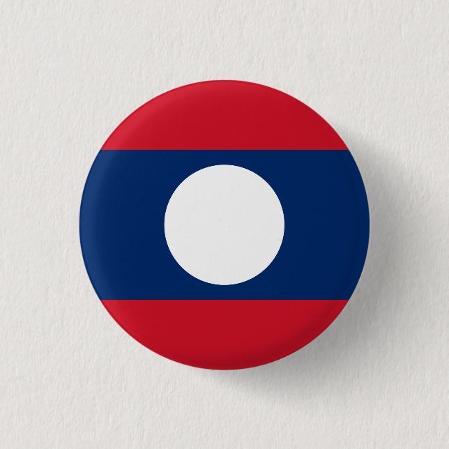 Laos Flag Button (Front)