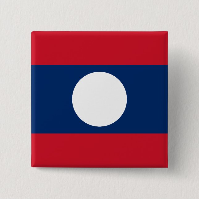 Laos Flag Button (Front)