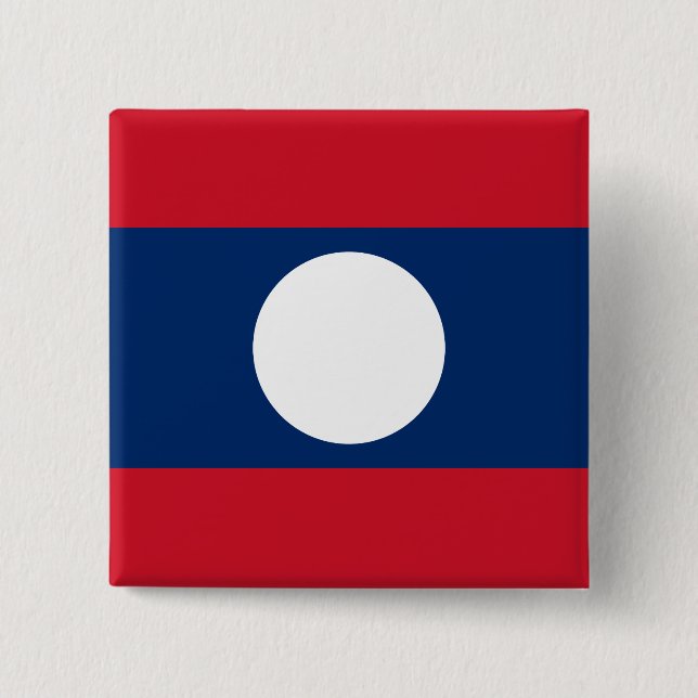 Laos Flag Button (Front)
