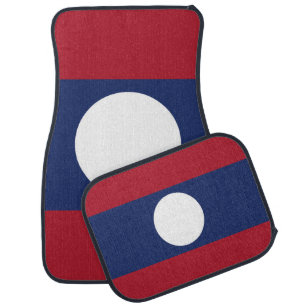 Laos flag car floor mat