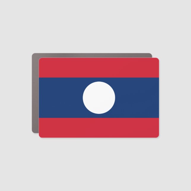 Laos Flag Car Magnet (Front)