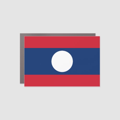 Laos Flag Car Magnet
