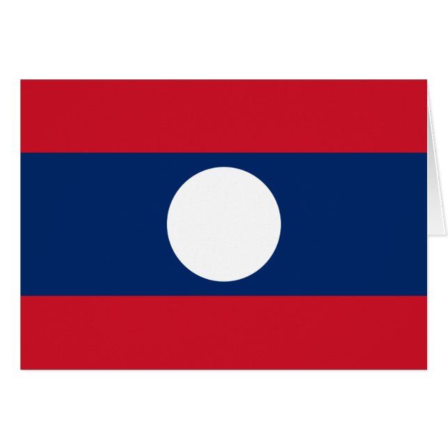 Laos Flag Cards (Front Horizontal)