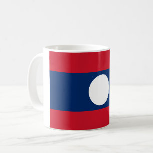 Laos Flag Coffee Mug