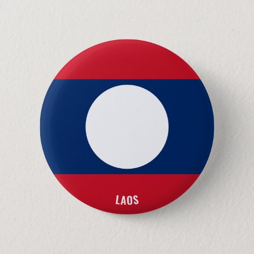 Laos Flag Cute Patriotic Button