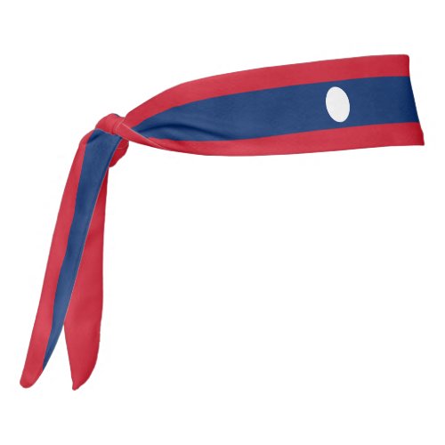 Laos Flag Elegant Patriotic Tie Headband