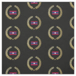 Laos Flag Fabric