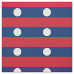 Laos Flag Fabric