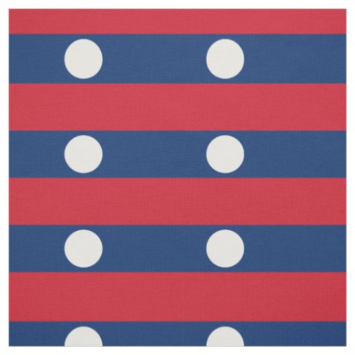 Laos Flag Fabric