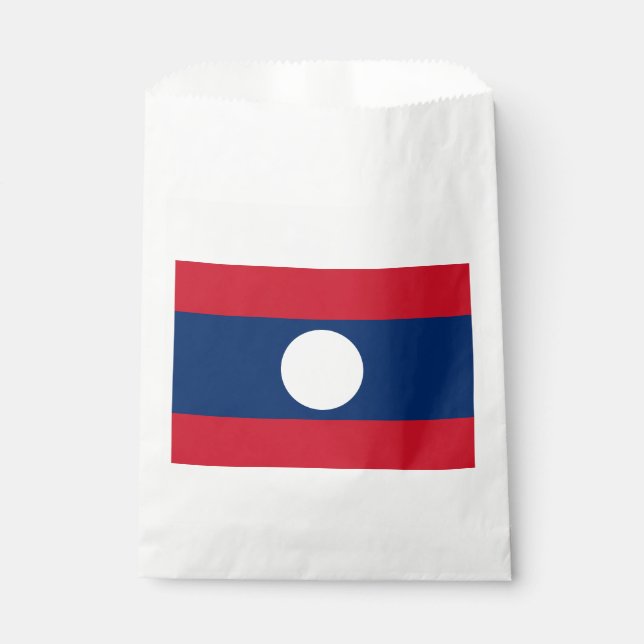 Laos Flag Favor Bag (Front)