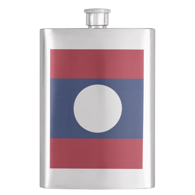 Laos flag flask (Front)