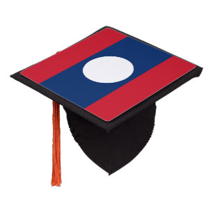 Laos Flag Graduation Cap Topper