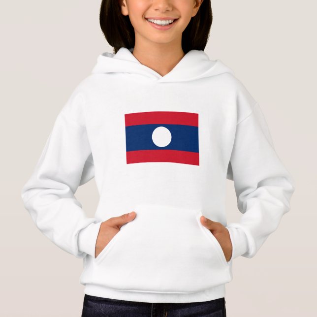 Laos Flag Hoodie (Front)