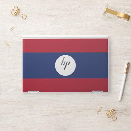 Laos flag HP laptop skin