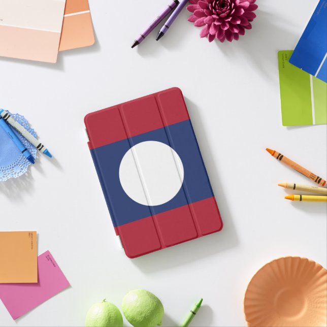 Laos flag iPad mini cover (In Situ)