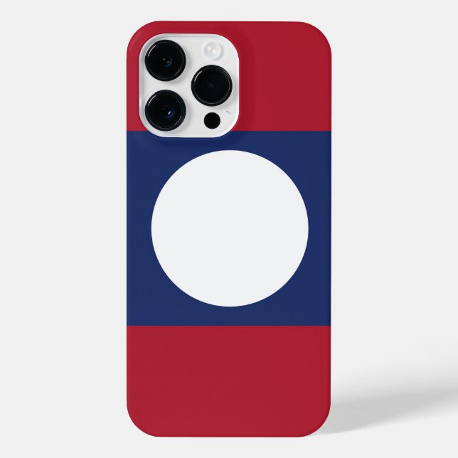 Laos flag iPhone case (Back)