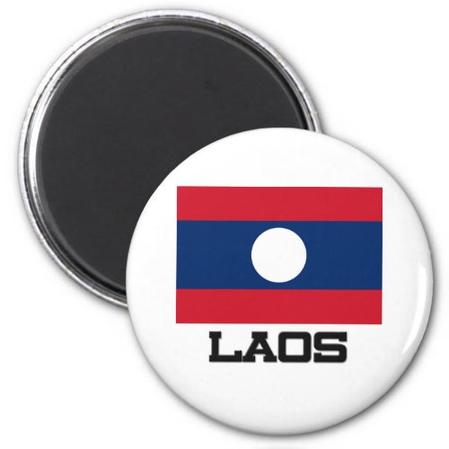 Laos Flag Magnet