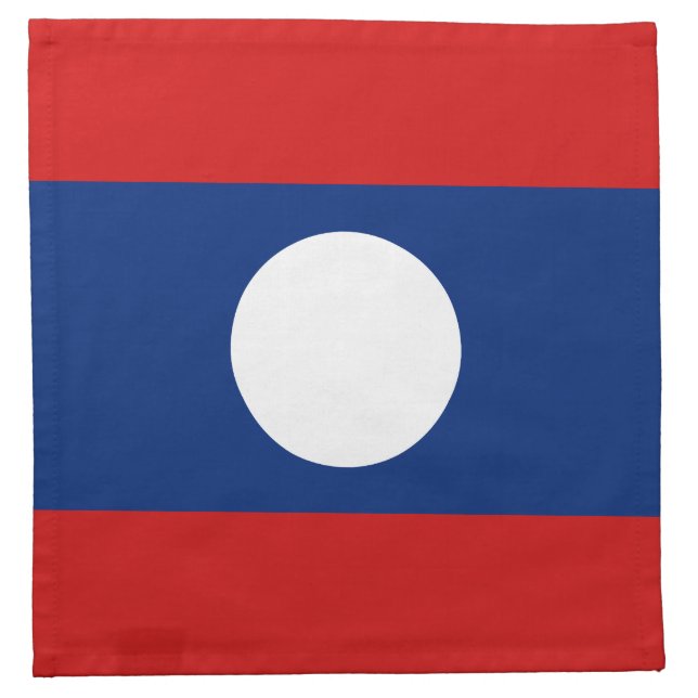 Laos Flag Napkin (Front)