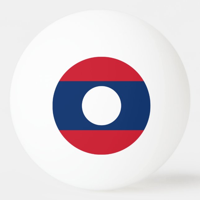 Laos Flag Ping Pong Ball (Front)