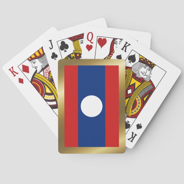 Laos Flag Playing Cards (Back)